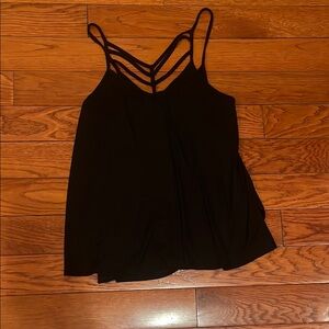Women's Black Strappy Top